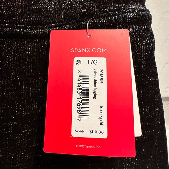 NWT Spanx Velvet Shine Legging - Picture 1 of 3